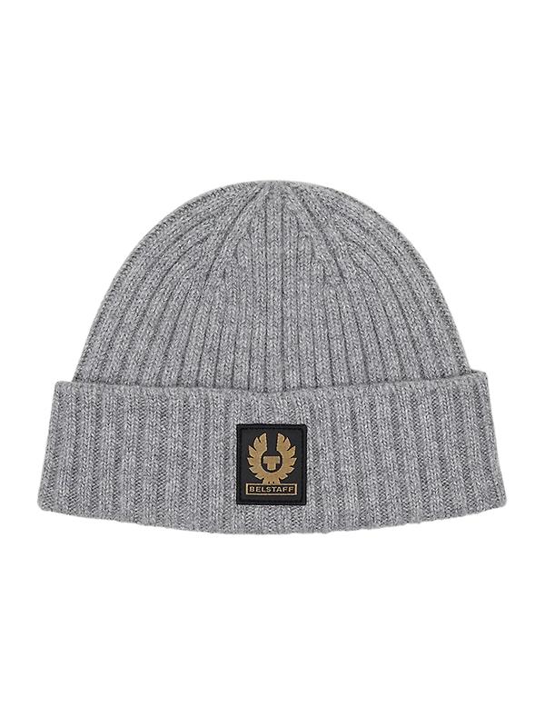 Product image of Belstaff Men's Lambswool Watch Beanie Hat - Pale Grey Melange