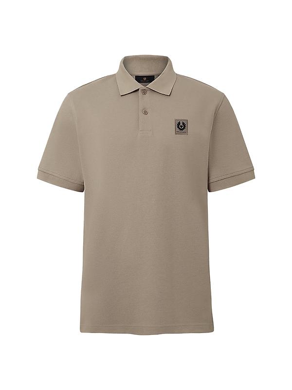 Belstaff Men's Cotton Pique Polo Shirt - Dark Sand Image 1