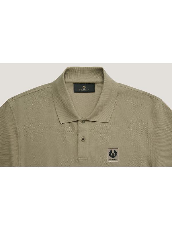 Belstaff Men's Cotton Pique Polo Shirt - Fatigue Green Image 2