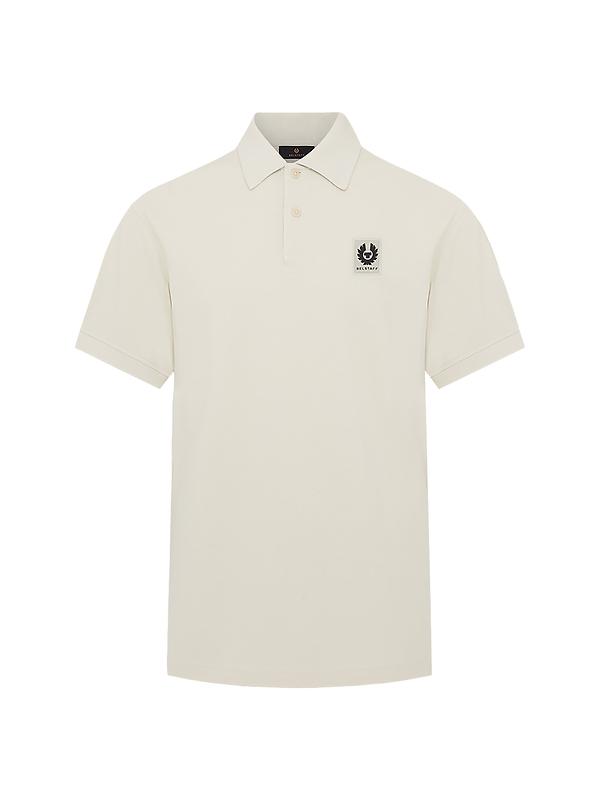 Product image of Belstaff Men's Cotton Pique Polo Shirt - Silver Birch