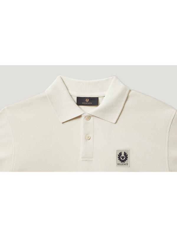 Belstaff Men's Cotton Pique Polo Shirt - Silver Birch Image 2