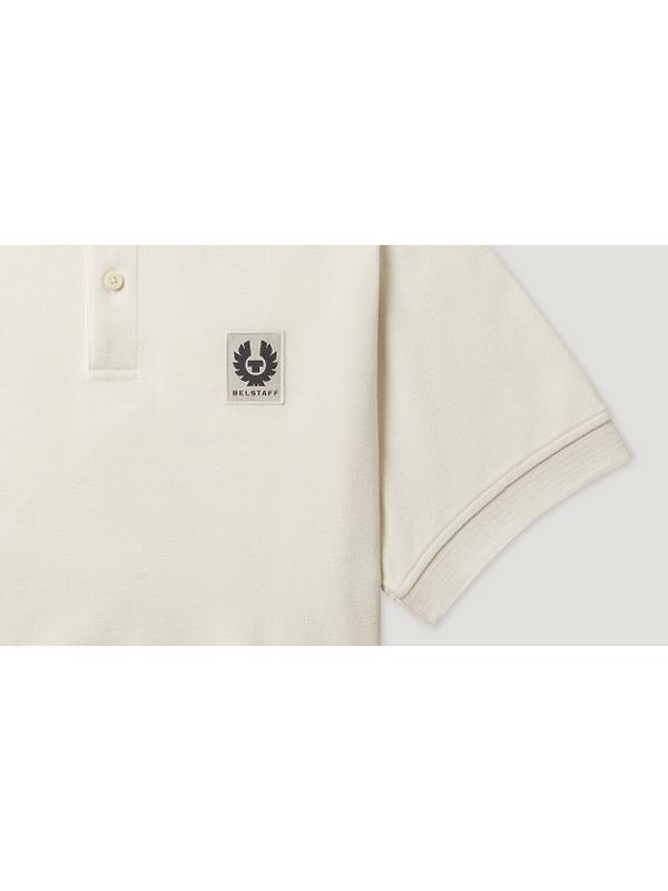 Belstaff Men's Cotton Pique Polo Shirt - Silver Birch Image 3