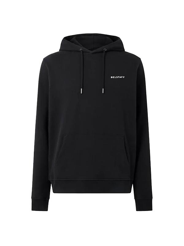 Belstaff Men's Cotton Fleece Border Hoodie - Black Image 1