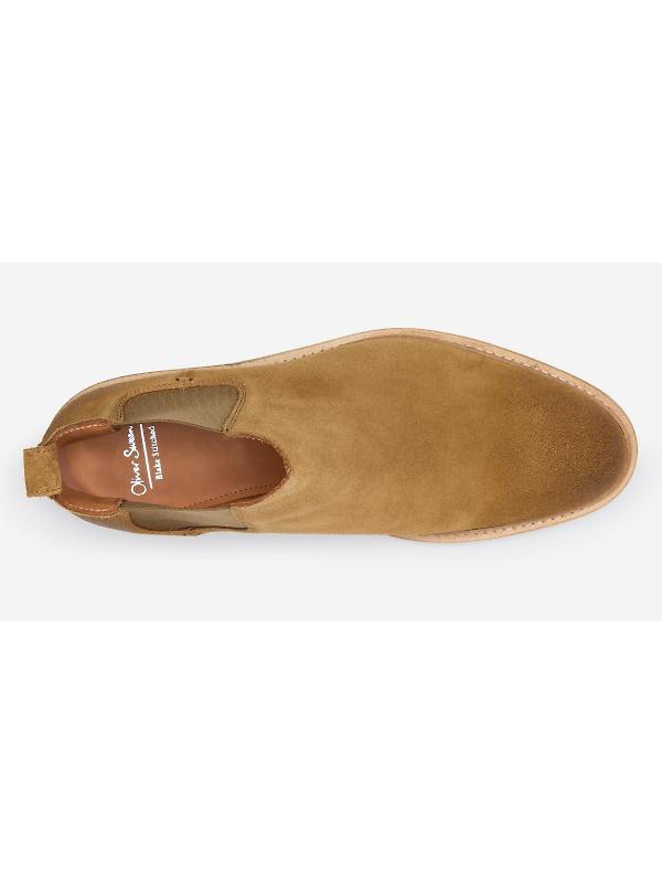 Oliver Sweeney Men's Braga Calf Suede Chelsea Boots - Caramel Image 4