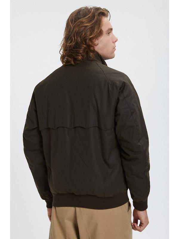 Baracuta Men's G9 Waxed Pocket Jacket - Deep Moss Image 4