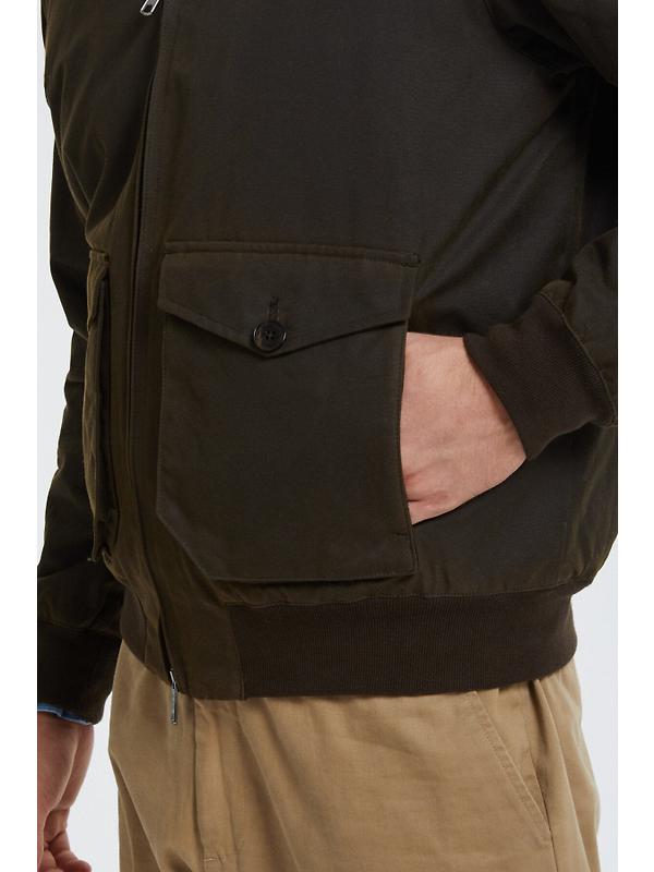 Baracuta Men's G9 Waxed Pocket Jacket - Deep Moss Image 5