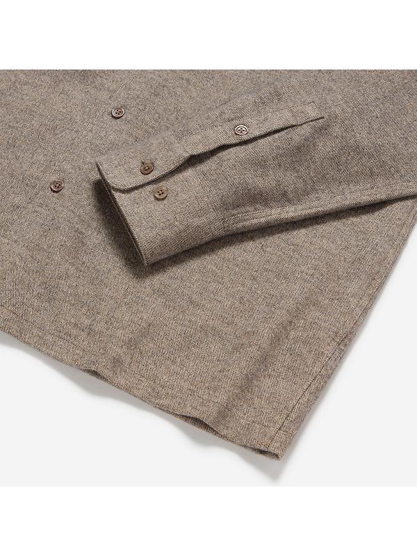 Oliver Sweeney Men's Barnham Linen Shirt - Mole Image 5