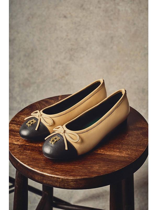 Holland Cooper Women's Ballet Shoes - Nude Black Image 2