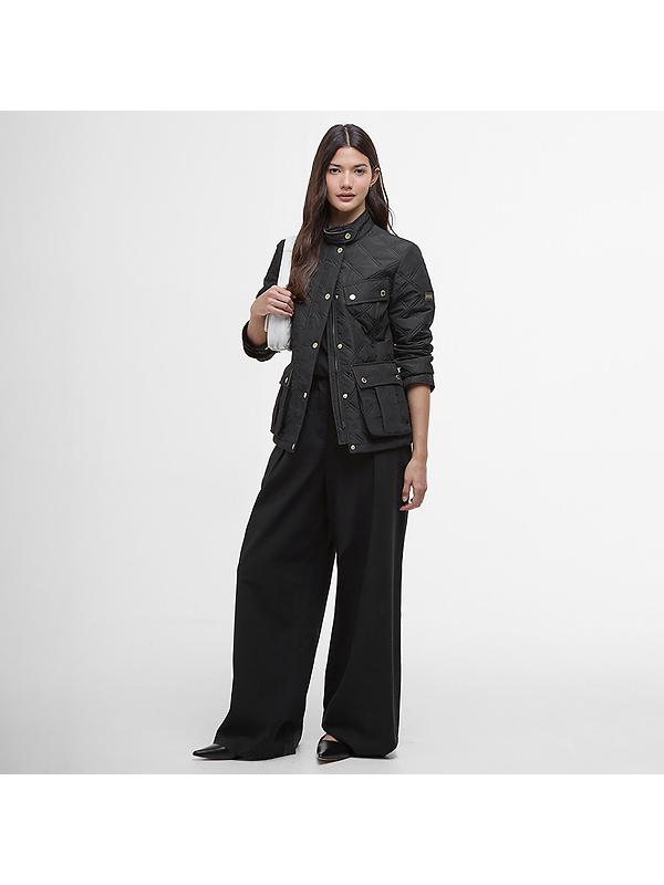 Barbour International Women's Halsey Quilted Jacket - Black Image 3
