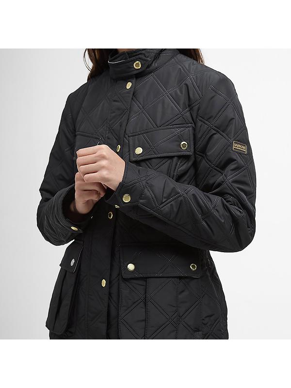 Barbour International Women's Halsey Quilted Jacket - Black Image 6