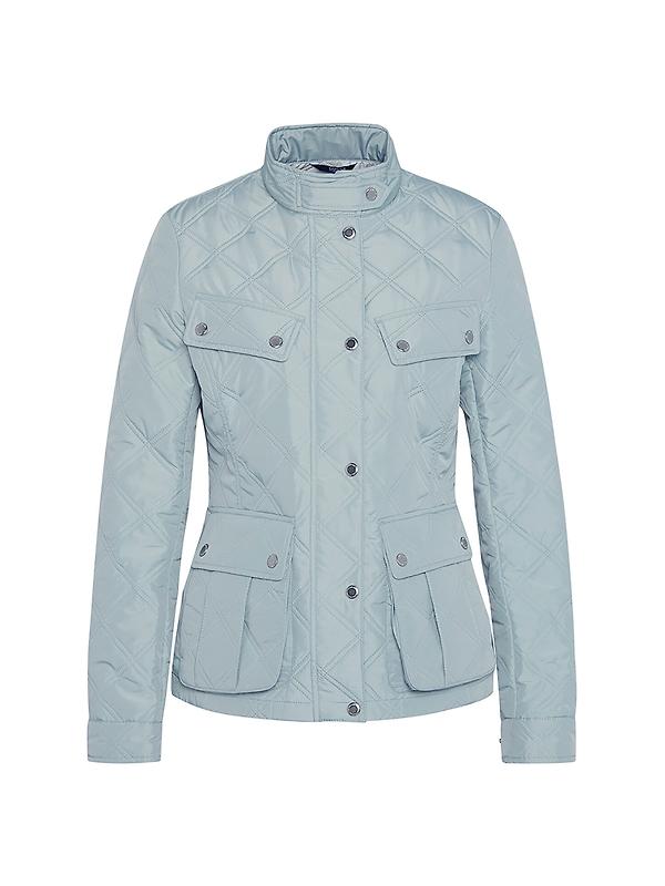 Product image of Barbour International Women's Halsey Quilted Jacket - Light Steel/Silver Birch