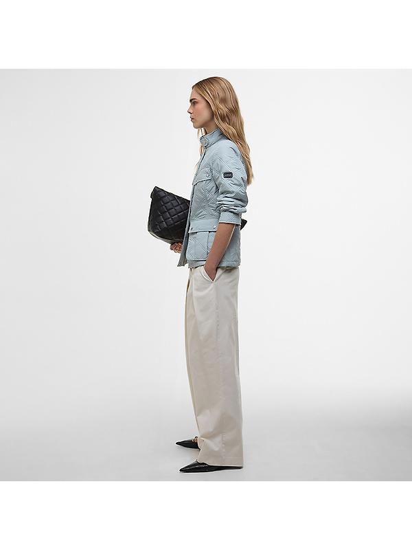 Barbour International Women's Halsey Quilted Jacket - Light Steel/Silver Birch Image 3