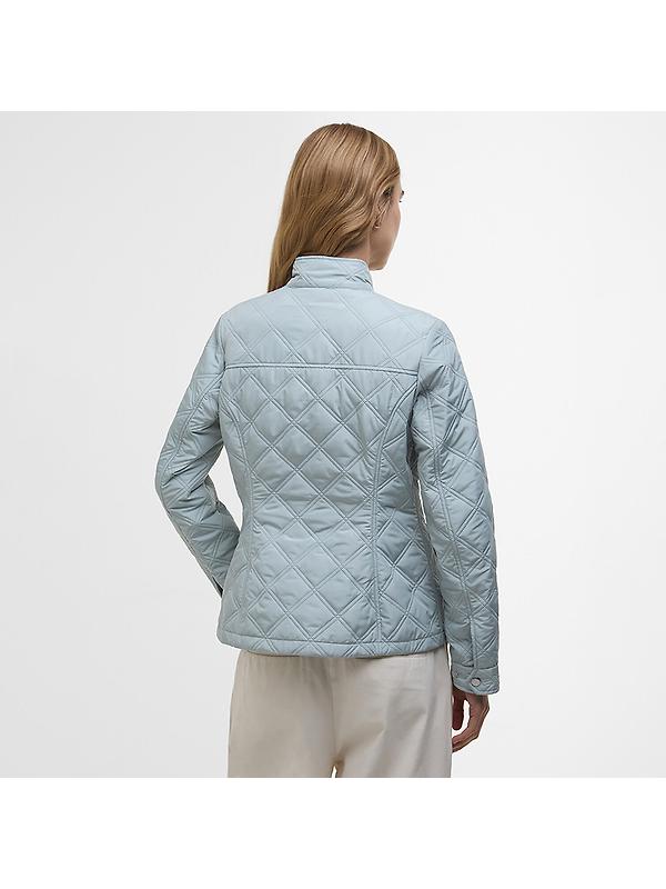 Barbour International Women's Halsey Quilted Jacket - Light Steel/Silver Birch Image 4