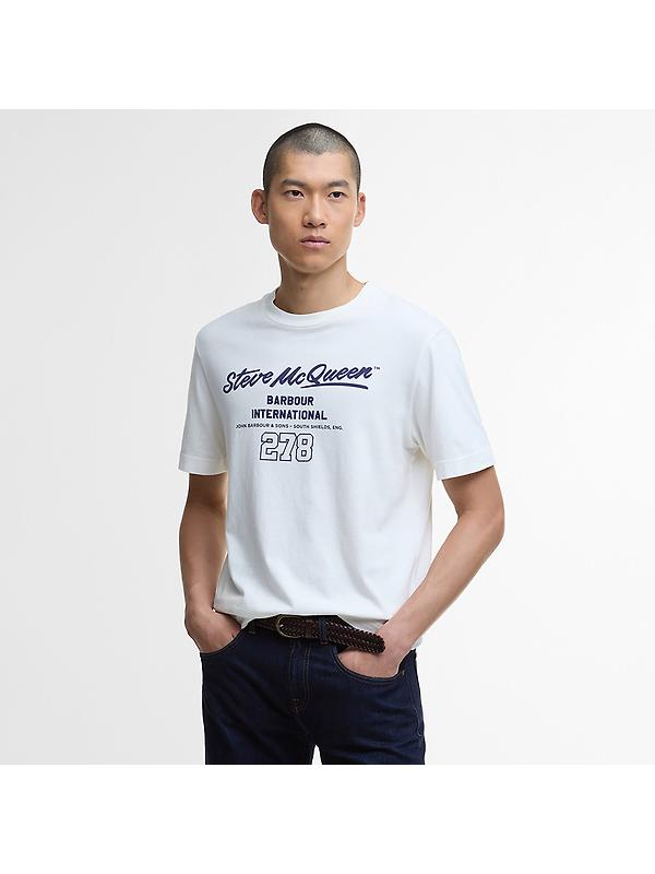 Barbour International Men's Colman Steve McQueen Graphic T-Shirt - Whisper Image 2