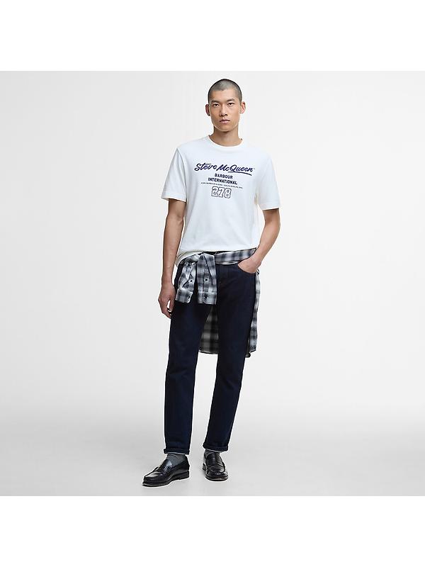Barbour International Men's Colman Steve McQueen Graphic T-Shirt - Whisper Image 3