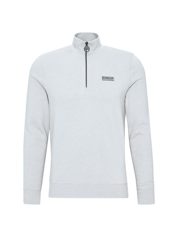 Barbour International Men's Essential Half Zip Sweatshirt - Concrete Product Image