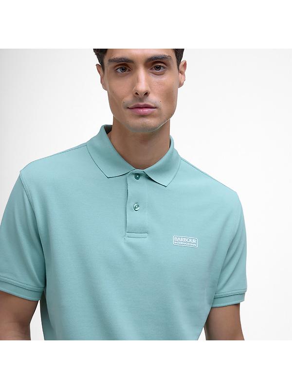Barbour International Men's Essential Polo Shirt - Granite Image 5