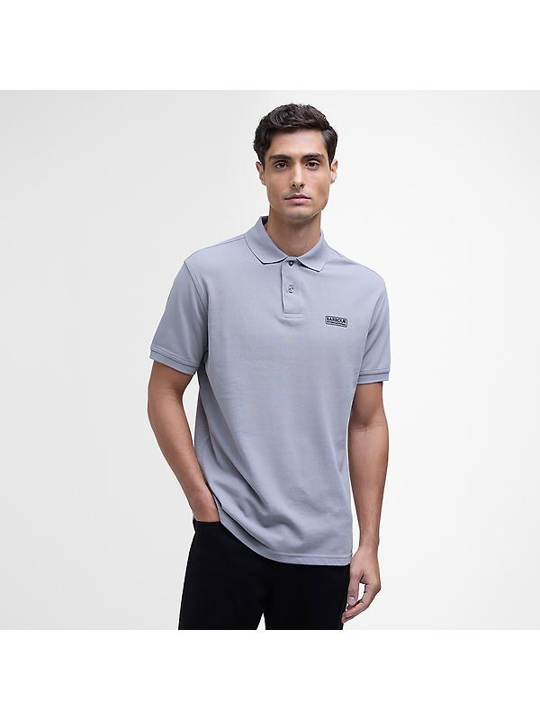 Barbour International Men's Essential Polo Shirt - Pale Slate Image 2