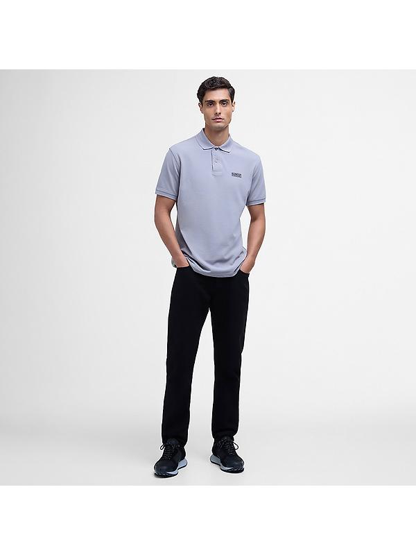 Barbour International Men's Essential Polo Shirt - Pale Slate Image 3