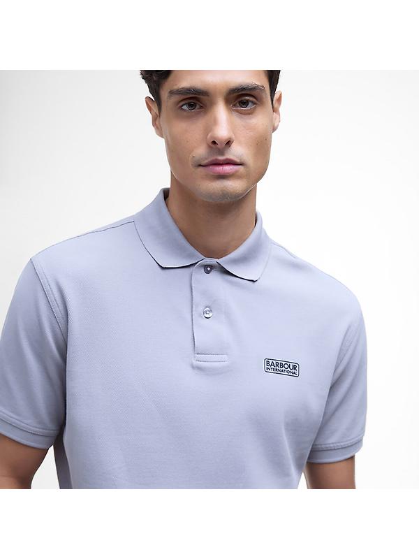 Barbour International Men's Essential Polo Shirt - Pale Slate Image 5