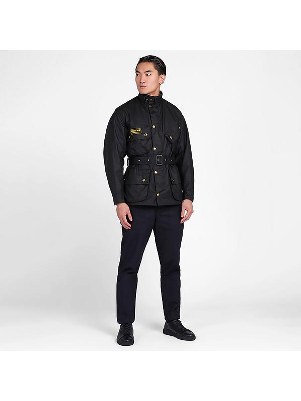 Barbour International Men's Original Waxed Jacket - Black Image 3