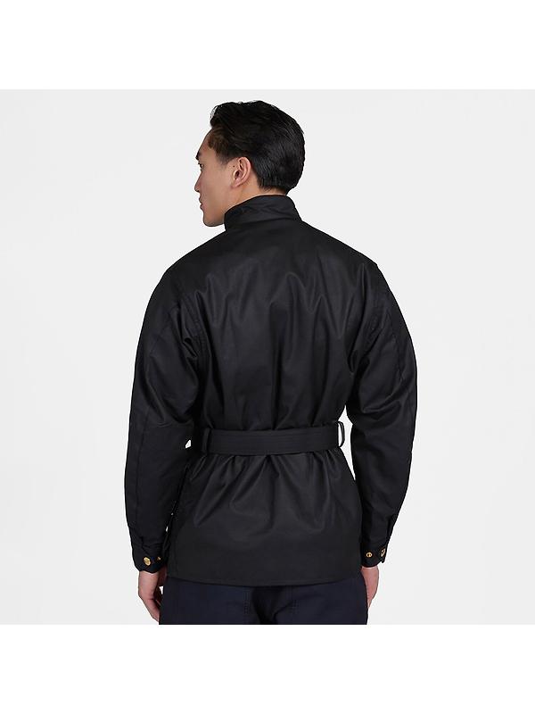 Barbour International Men's Original Waxed Jacket - Black Image 4