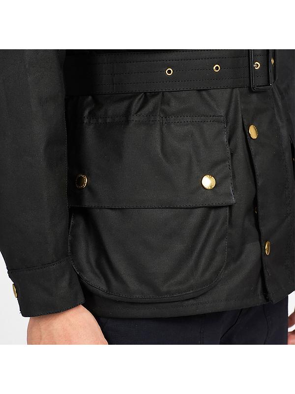 Barbour International Men's Original Waxed Jacket - Black Image 7