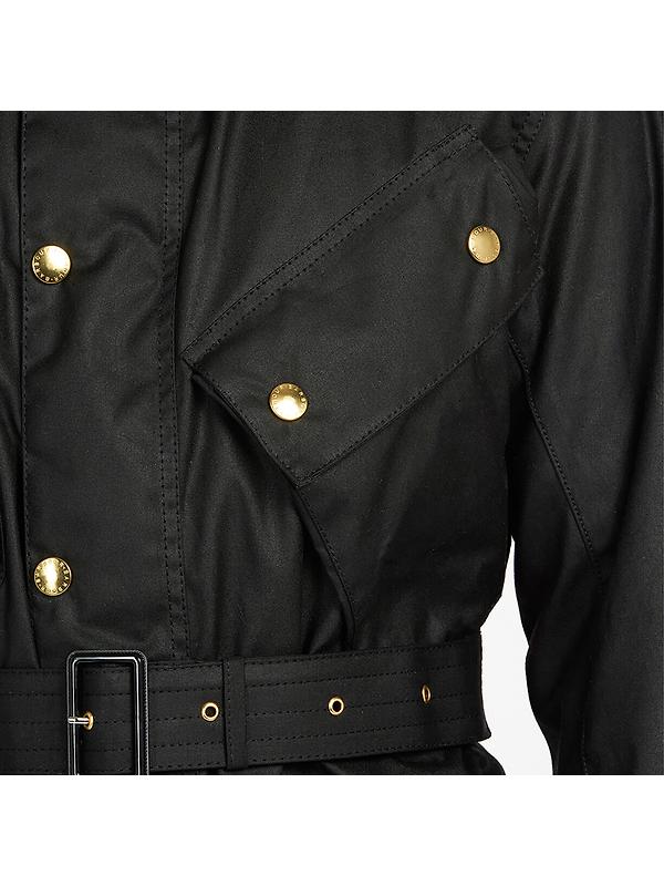Barbour International Men's Original Waxed Jacket - Black Image 9