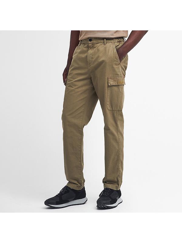 Barbour International Men's Ripstop Cargo Trousers - Bleached Olive Image 3