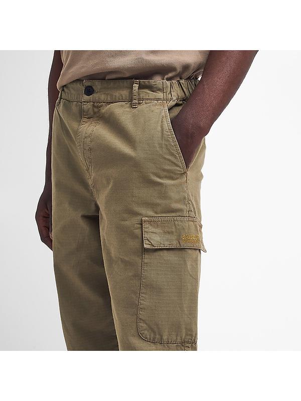 Barbour International Men's Ripstop Cargo Trousers - Bleached Olive Image 5
