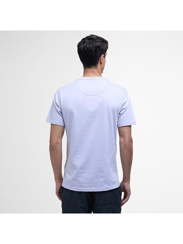 Barbour International Men's Small Logo T-Shirt - Thistle Image 4