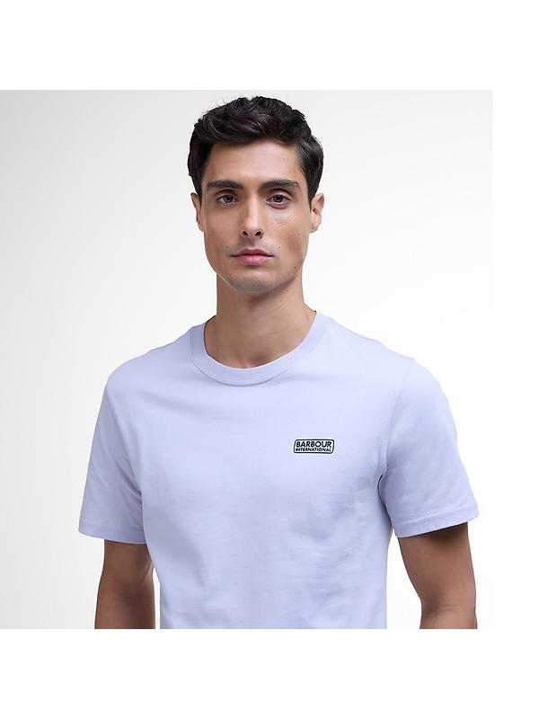 Barbour International Men's Small Logo T-Shirt - Thistle Image 5