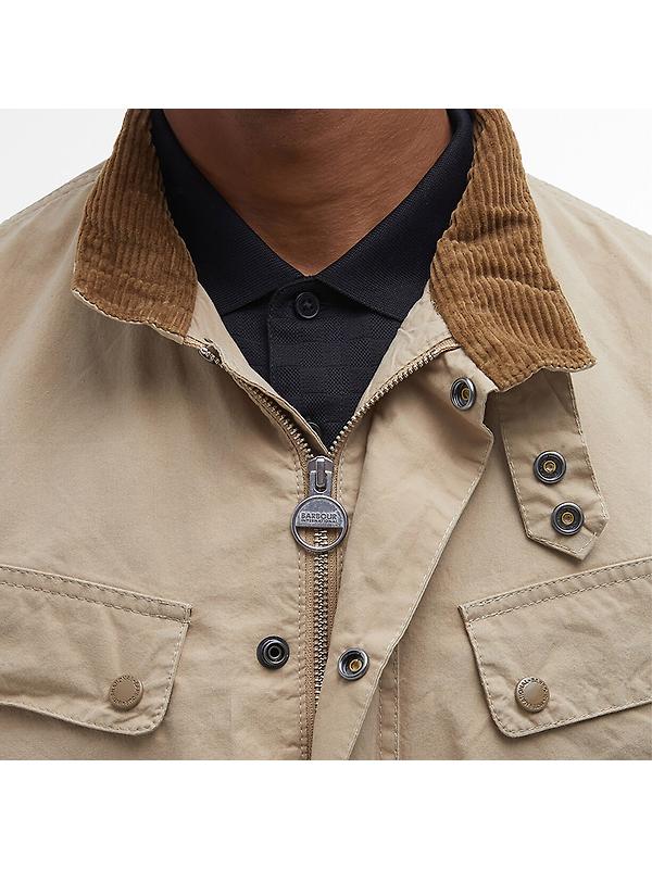 Barbour International Men's Summer Wash Duke Jacket - Beige Image 7