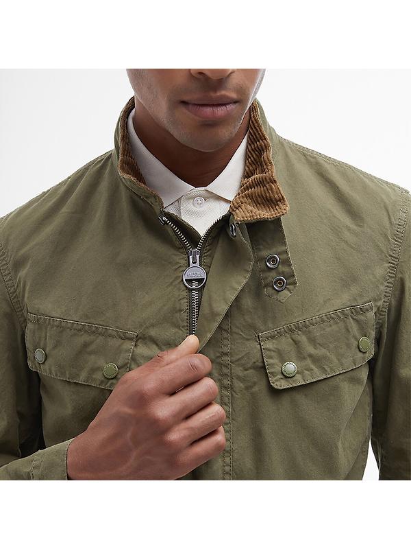 Barbour International Men's Summer Wash Duke Jacket - Dusky Green Image 5