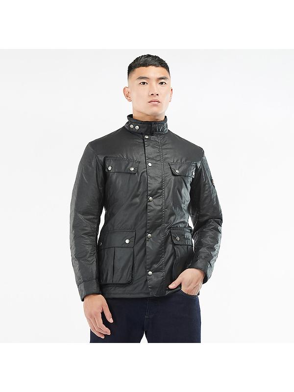 Barbour International Men's Tourer Duke Wax Jacket - Black Image 2