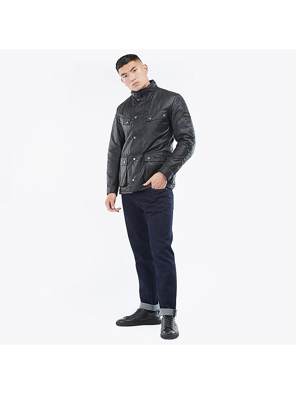 Barbour International Men's Tourer Duke Wax Jacket - Black Image 3