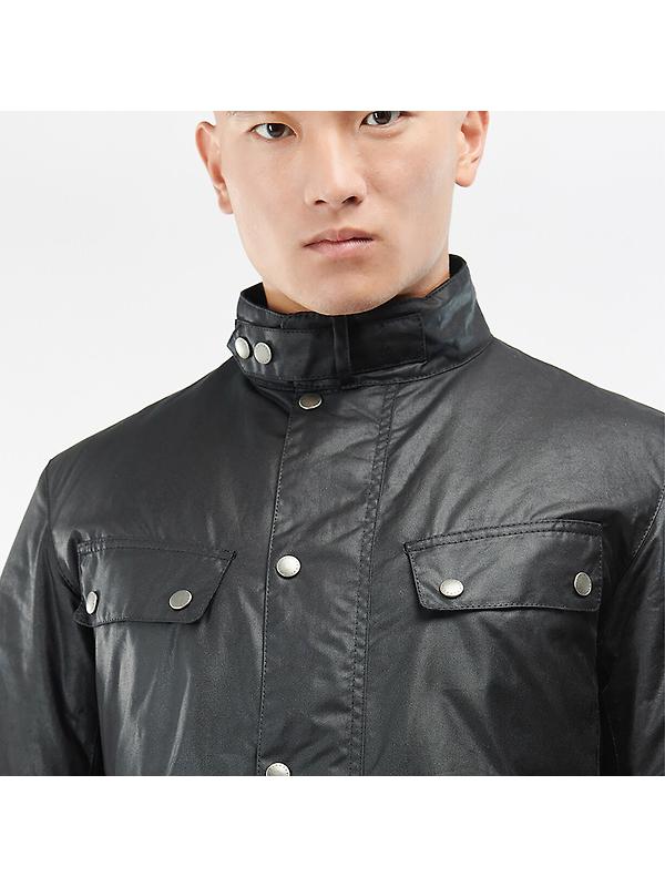 Barbour International Men's Tourer Duke Wax Jacket - Black Image 5
