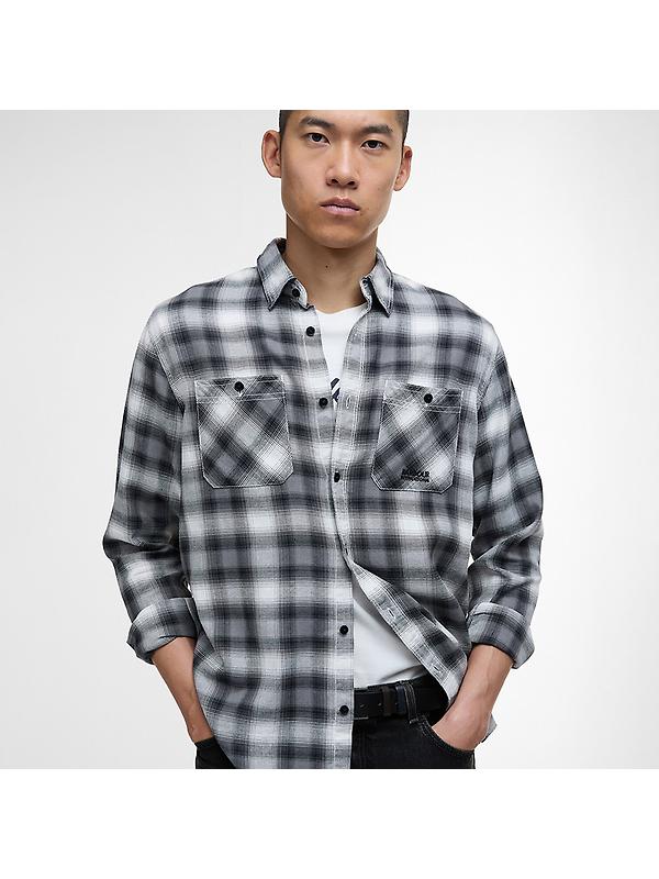 Barbour International Men's Trailist Ombre Shirt - Black Image 5