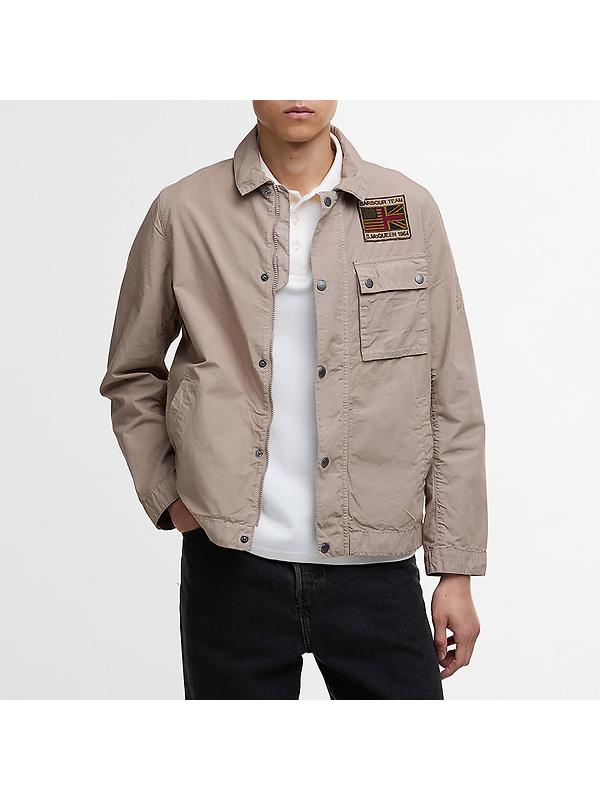 Barbour International Men's Workers Casual Jacket - Timberwolf Image 2