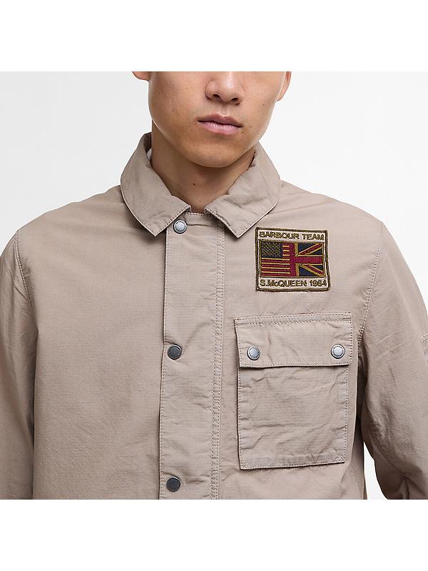 Barbour International Men's Workers Casual Jacket - Timberwolf Image 5