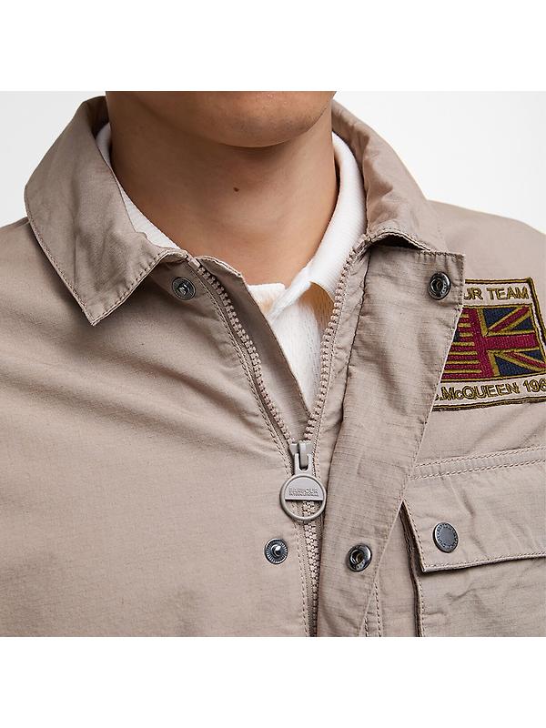 Barbour International Men's Workers Casual Jacket - Timberwolf Image 6
