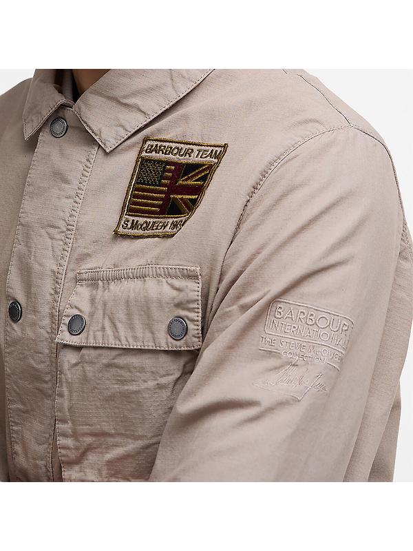 Barbour International Men's Workers Casual Jacket - Timberwolf Image 7