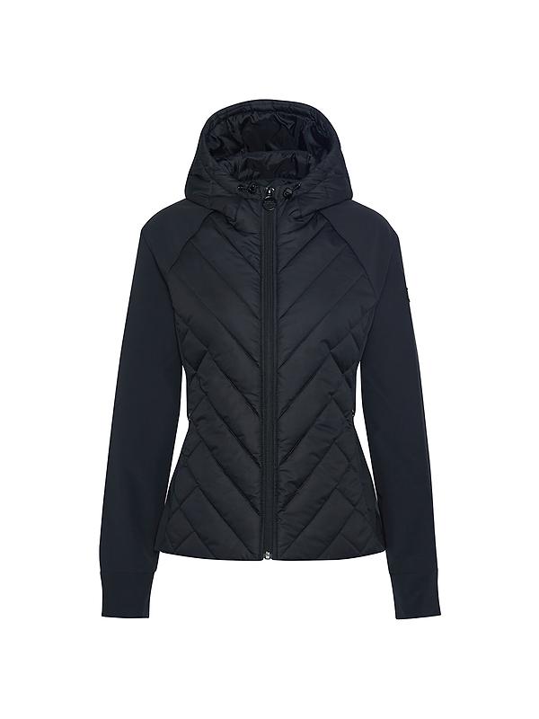 Barbour International Women's Dakota Quilted Sweat Jacket - Black Image 1