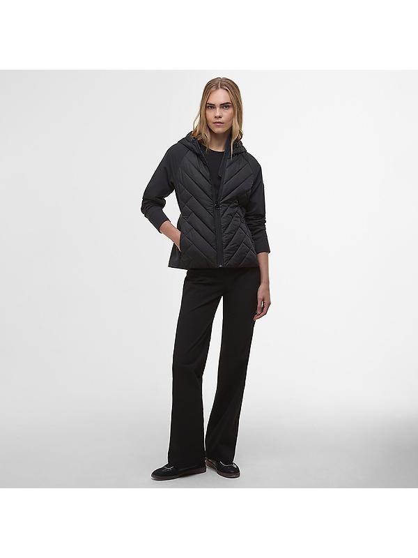 Barbour International Women's Dakota Quilted Sweat Jacket - Black Image 3