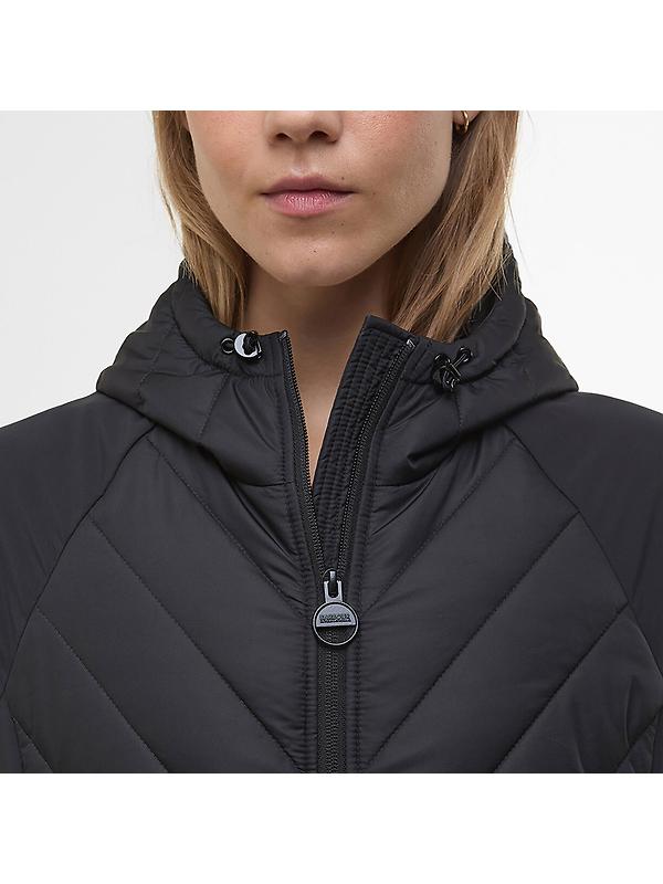 Barbour International Women's Dakota Quilted Sweat Jacket - Black Image 6