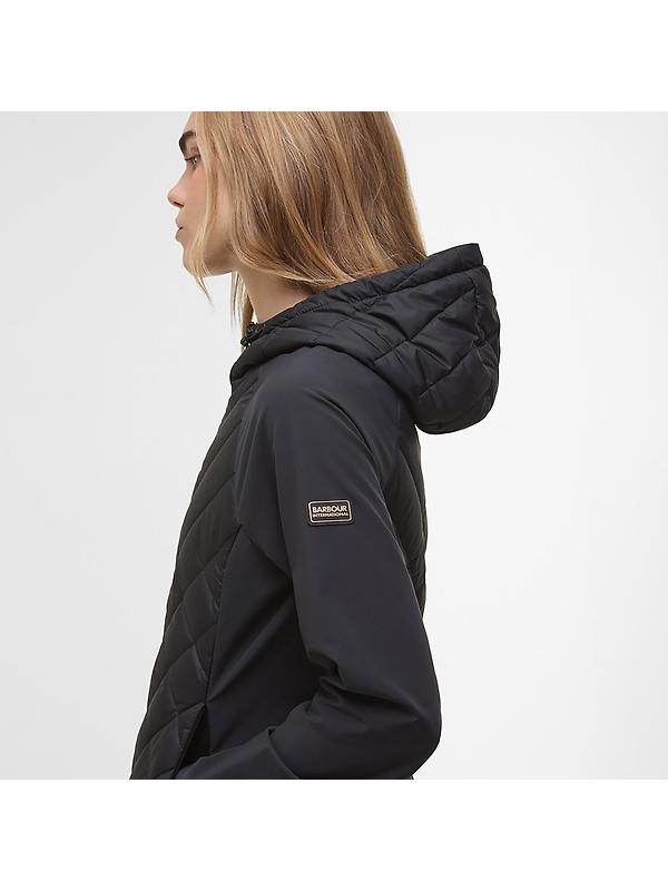 Barbour International Women's Dakota Quilted Sweat Jacket - Black Image 7
