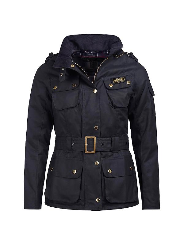 Barbour International Women's International Wax Jacket - Black Image 1
