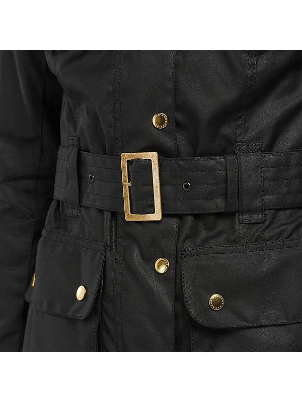 Barbour International Women's International Wax Jacket - Black Image 10