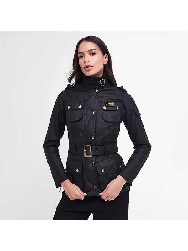 Barbour International Women's International Wax Jacket - Black Image 2