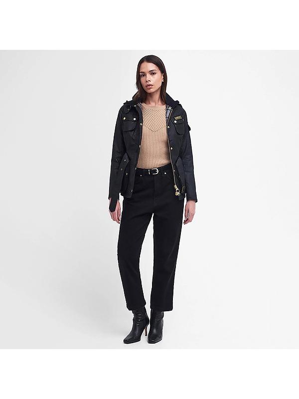 Barbour International Women's International Wax Jacket - Black Image 3